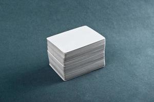 Business cards with rounded corners photo