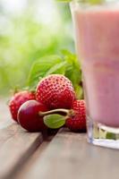 Strawberry fruit drink photo