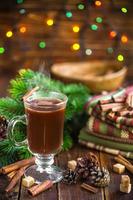 bebida de cacao de navidad