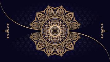 Luxury Mandala Background with Arabesque Pattern 