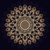 Luxury Mandala Pattern with Star Shapes vector