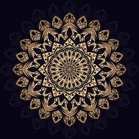 Luxury Mandala Pattern with Star Shapes vector