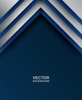 capas verticales anguladas azules y plateadas con espacio de copia vector