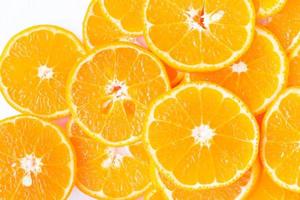 Orange slice for healthy food photo
