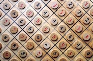 wooden numbers photo