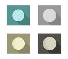 conjunto de iconos de luna vector