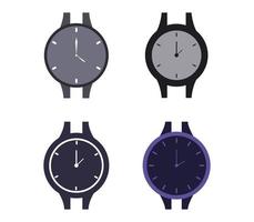 conjunto de iconos de reloj de pulsera vector