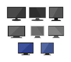 Computer Monitor Icon Set vector