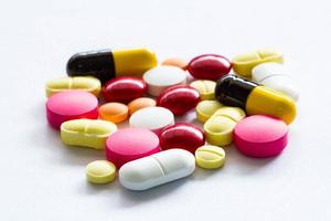 Variety shape of pills