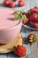 Strawberry-yogurt drink.
