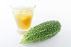 Bitter melon with drink