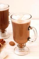 Cocoa drink with marshmellows photo
