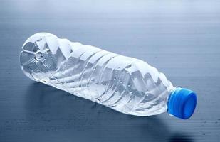 plastic bottle of drinking water photo