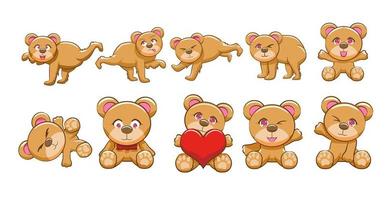 Teddy Bear. A vector illustration of a cute cartoon teddy bear 14325856  Vector Art at Vecteezy