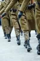 Soldiers of the armed forces marching photo