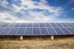 Power plant using renewable solar energy with sun photo