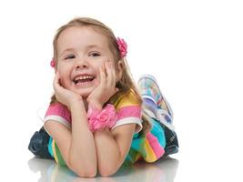 Cheerful little girl photo