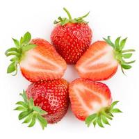 Strawberry. Berries isolated on white