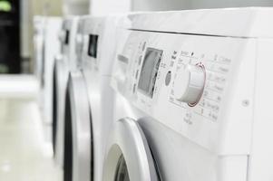 washing mashines in appliance store photo