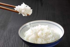 Japanese steamed rice photo