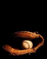Catchers Glove and Baseball photo