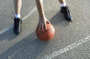 basketball on the street photo