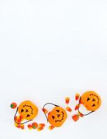 Halloween Candy Background with Copy Space photo
