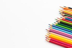 Color pencil with copy space