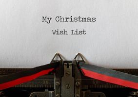 My Christmas Wish List, old style