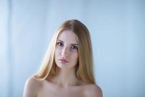 Portrait of young beautiful girl with. Make up. photo