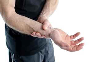 Man with painful wrist