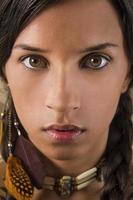 Native american woman portrait