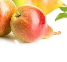 Ripe pears close-up photo