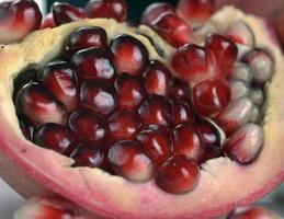 pomegranate seeds close-up photo