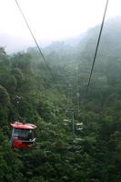 relaxing and scenic ride in cable car skyway photo