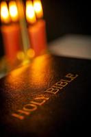 Holy Bible and Candles photo