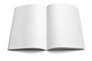 plantilla de cuaderno en blanco blanco foto