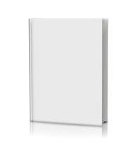 Blank white book hardcover