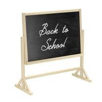 Back to School concept. Blackboard, chalkboard isolated on white