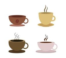 Coffee Mug Icon Set  vector