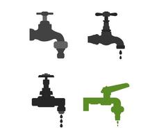 Set Of Faucets  vector