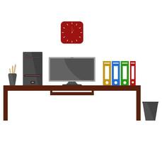 Modern Desk Icon vector