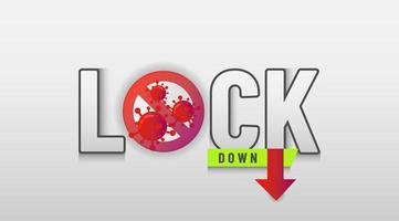 coronavirus background to describe about lockdown