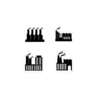 Factory Icon set  vector