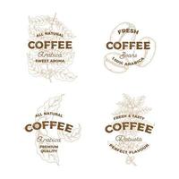 Set Of Vintage Coffee Logos vector