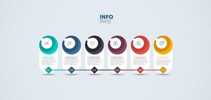 Workflow Business Infographic  vector