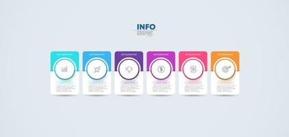 Colorful Business Infographic vector