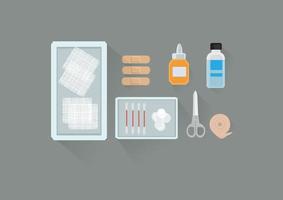 conjunto de cuidado de herramientas médicas