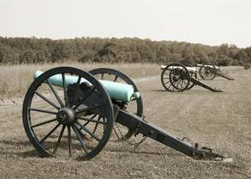 Civil War cannons -- color study photo
