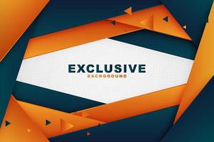 Dynamic Layered Angle Navy and Orange Design vector